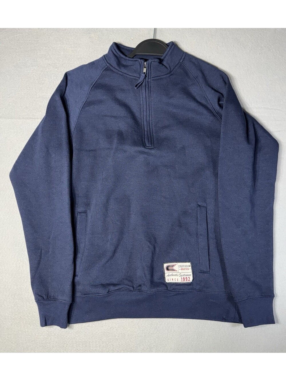 Colosseum Athletics 1/4 Zip Pullover Men's S Navy Mock Neck Sweatshirt NWT